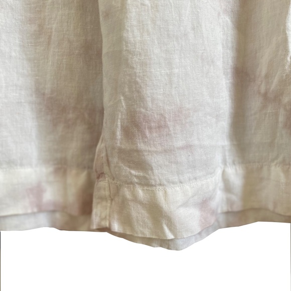 C & C California Linen Wide Leg Cropped Pants Size Large - Picture 7 of 8